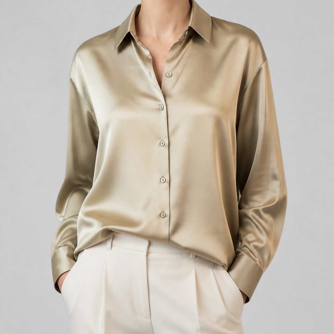 Women’s Mulberry Silk Long Sleeve Shirt