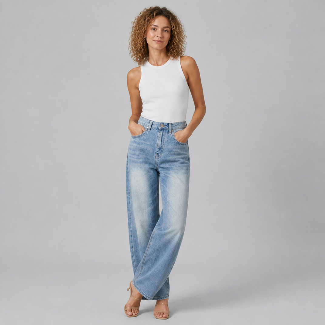 Women’s Wide-Leg Baggy Denim Jeans