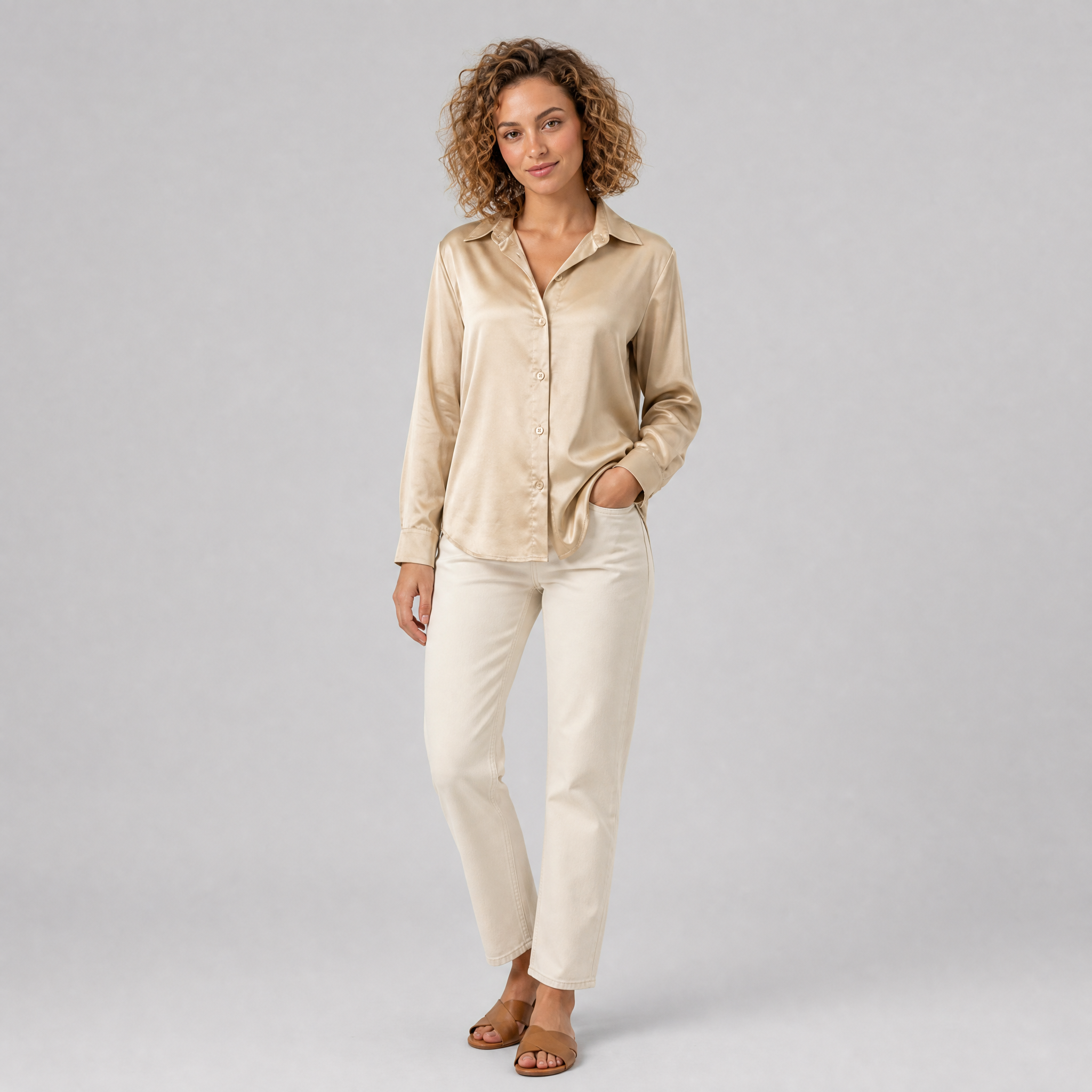Women’s Button-Down Collared Shirt