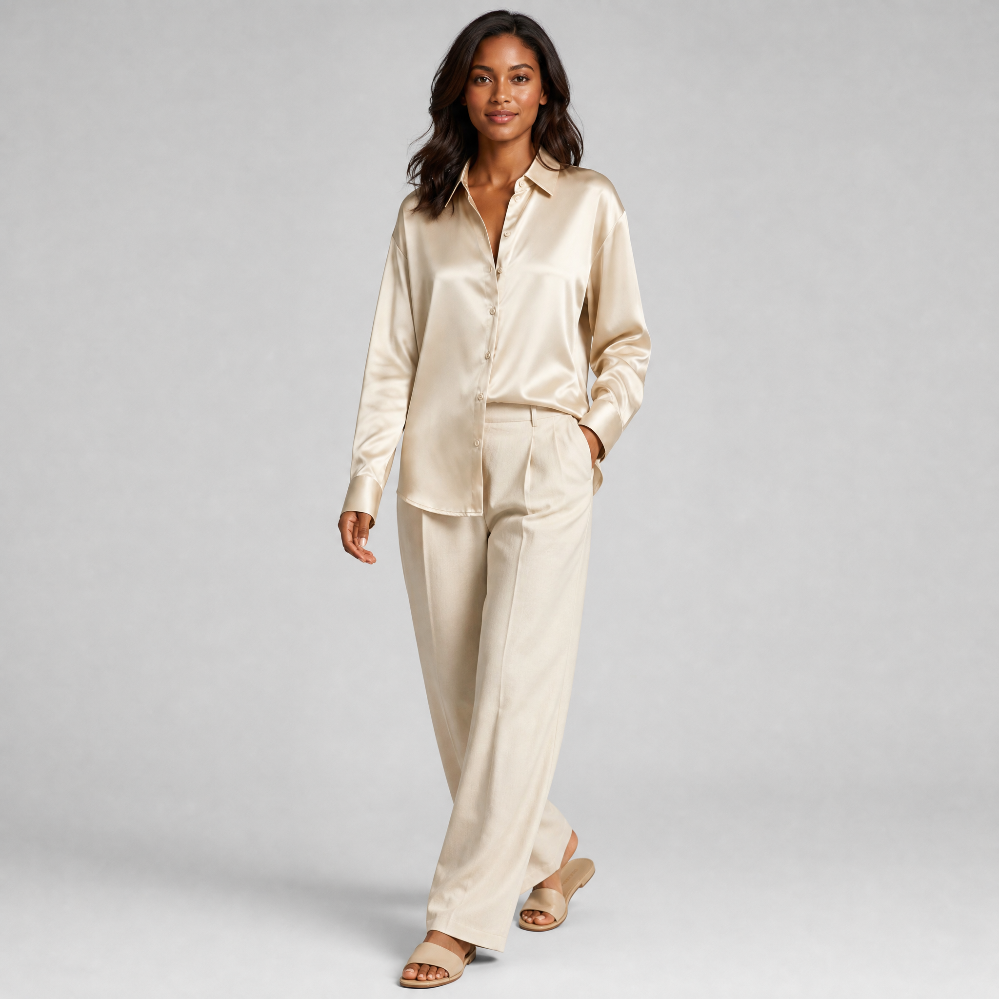 Women’s Mulberry Silk Long Sleeve Shirt