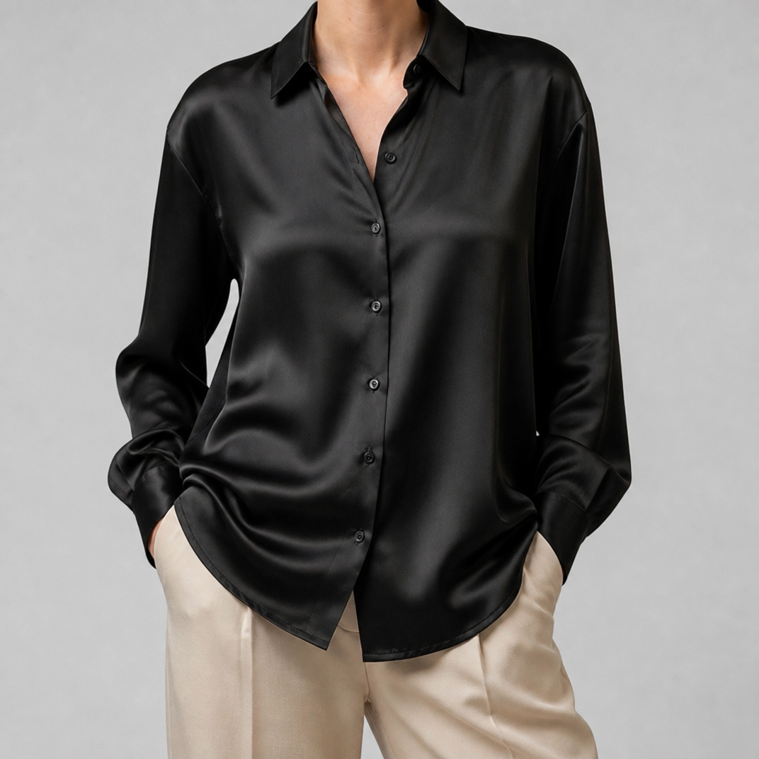 Women’s Mulberry Silk Long Sleeve Shirt